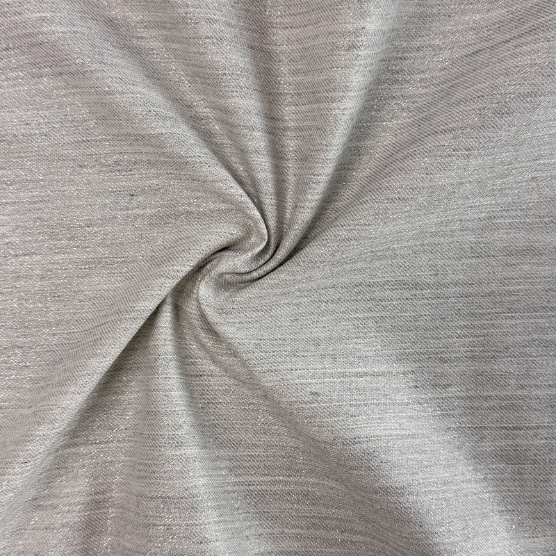 NO 6128 Mulberry Silk a Lurex Bavlnená mäkká keprová tkanina